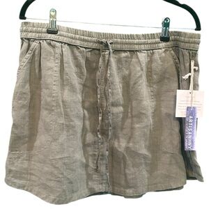 Artisan Ny olive green Mini Skirt